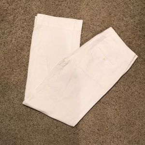 J. Crew White Linen Pants